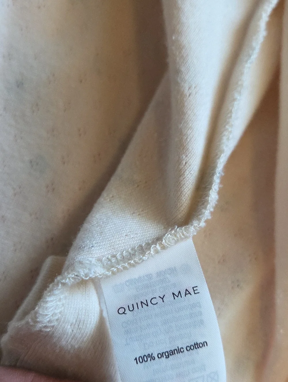 Quincy Mae Ruffle Footless Jumpsuit 100% Organic Cotton Size: 6-12m